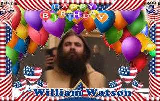 Happy Birthday William Watson!