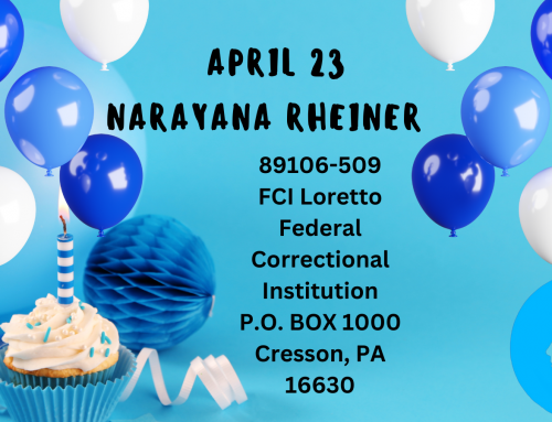 April Birthday – Narayana (Ryan) Rheiner
