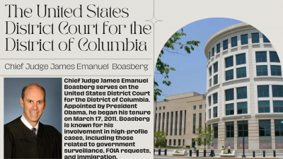 DC Judges Series: Chief Judge James Emanuel Boasberg - J6PatriotNews